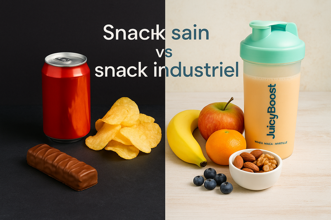 Snack sain vs snack industriel : lequel choisir pour booster ton énergie ?