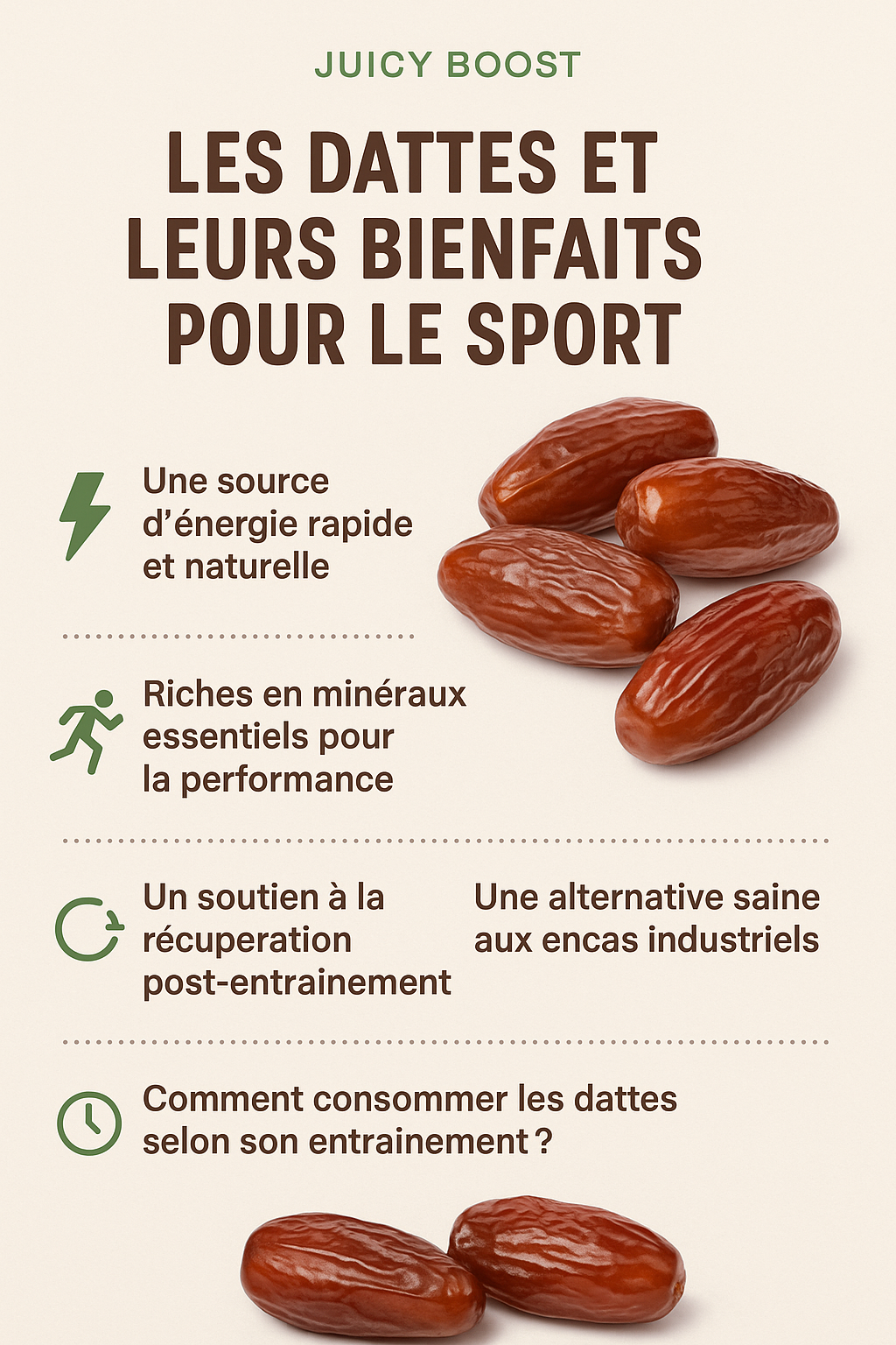 Les dattes et leurs bienfaits pour le sport 🍃💪